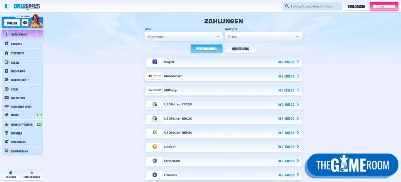 Einzahlung mit Flexepin im Online Casino